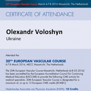 European Vascular Course 
